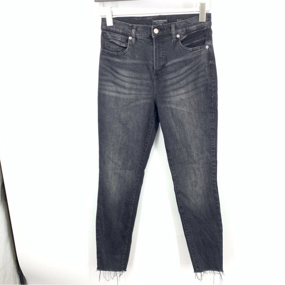 Lucky‎ Brand Women Size 8 29 Jeans Ankle Black Denim Pants Bridgette Skinny Slim